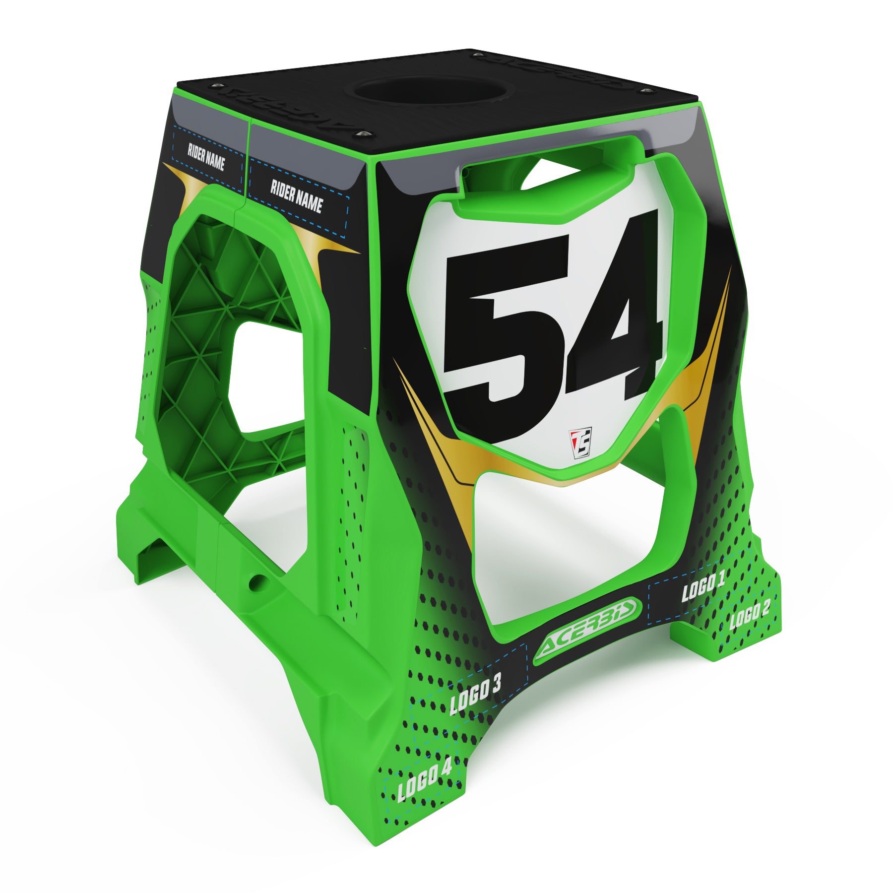 エゴスキュードロップ台 CUSTOM ACERBIS 711 BIKE STAND - TEAM GREEN – Throttle Syndicate