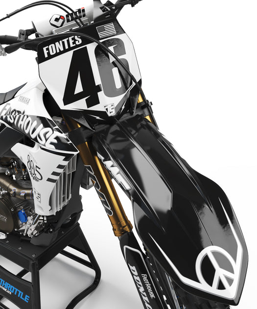 FASTHOUSE YAMAHA GRAPHIC KIT - WHITE LIGHTNING – Throttle Syndicate