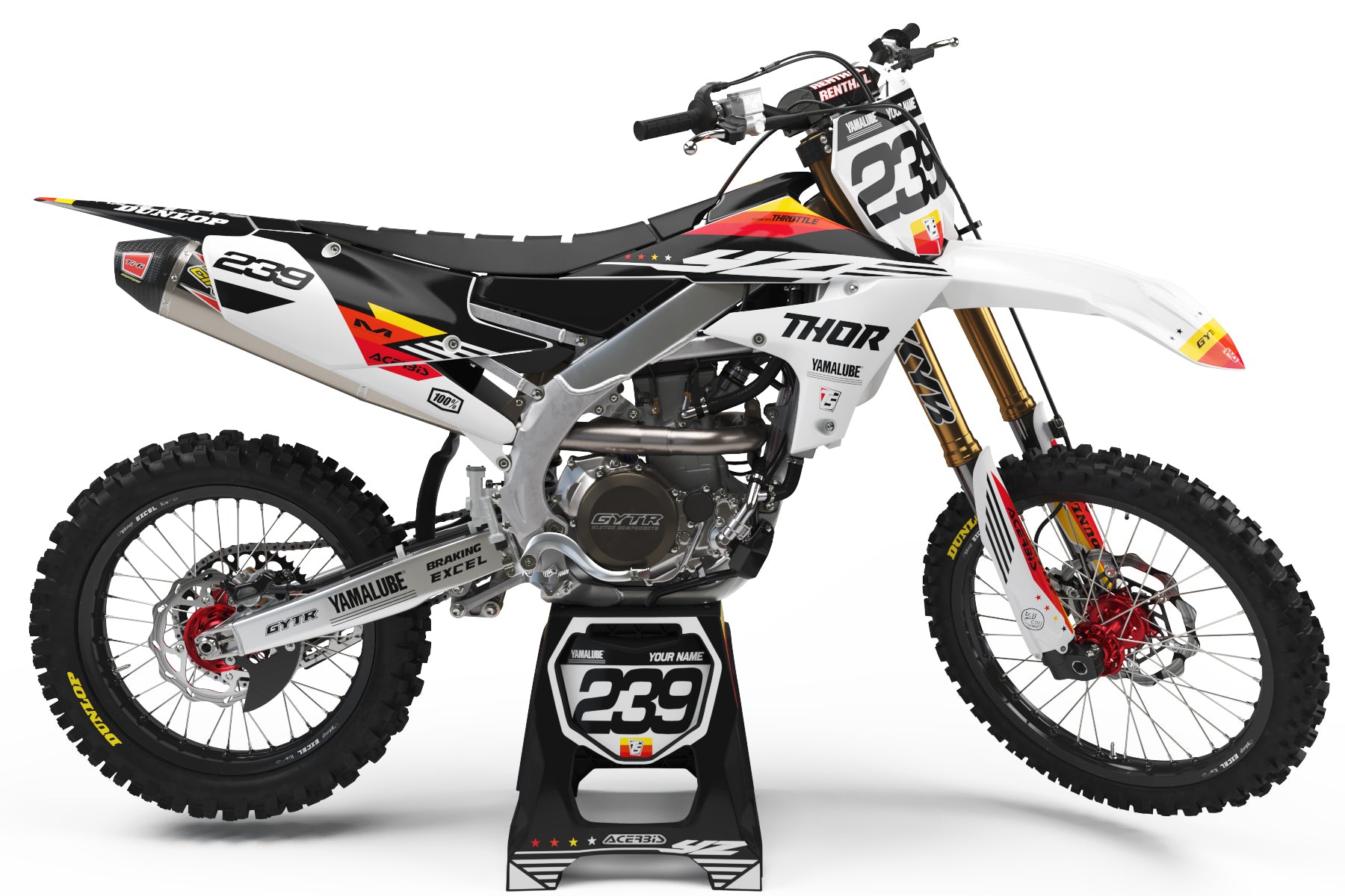 YAMAHA FLAG GRAPHIC KIT - RED – Throttle Syndicate